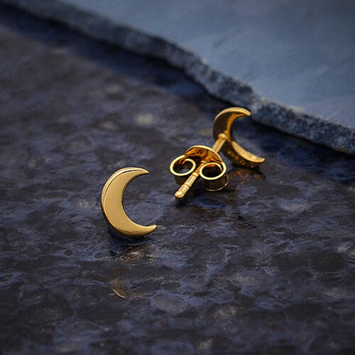 Fair Trade Moon Silver Earrings