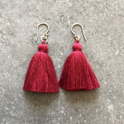 Silver Tassel Earrings