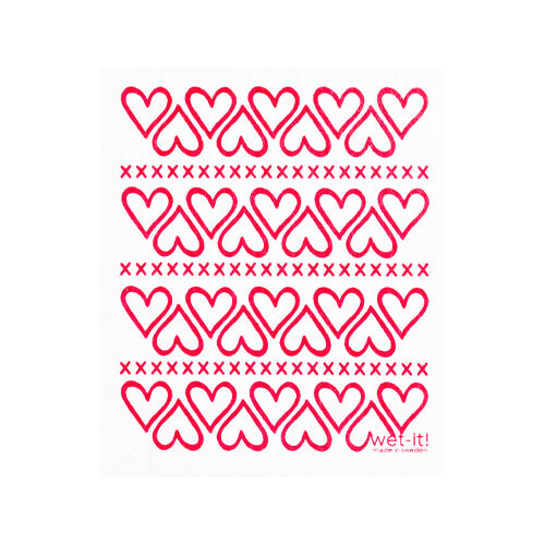 Hearts Dish Cloth